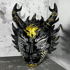 Traditional Chinese Mythological Mask Wearable Masquerade Cosplay Mask Bar Decor 07FC0E-D4 - KOEEK
