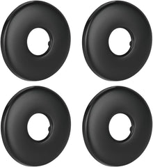 new 4 Pack Shower Arm Flange, Round Replacement Escutcheon Plate, 2.5 Black 07FC0E-D4 - KOEEK