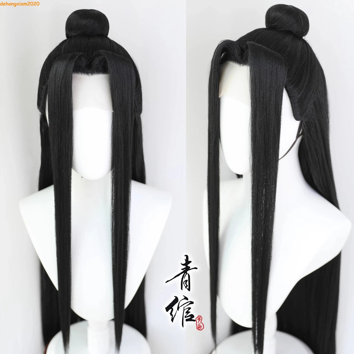 Mo Dao Zu Shi 魔道祖师Grand master of Demonic Cosplay Wig Lan Wangji Black Long Hair 07FC0E-D4 - KOEEK