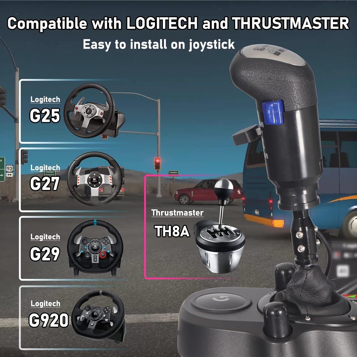 new XSLOER USB Truck Simulator Shifter - Gearshifter Knob for ATS ETS2 PC Racing... 07FC0E-D4 - KOEEK