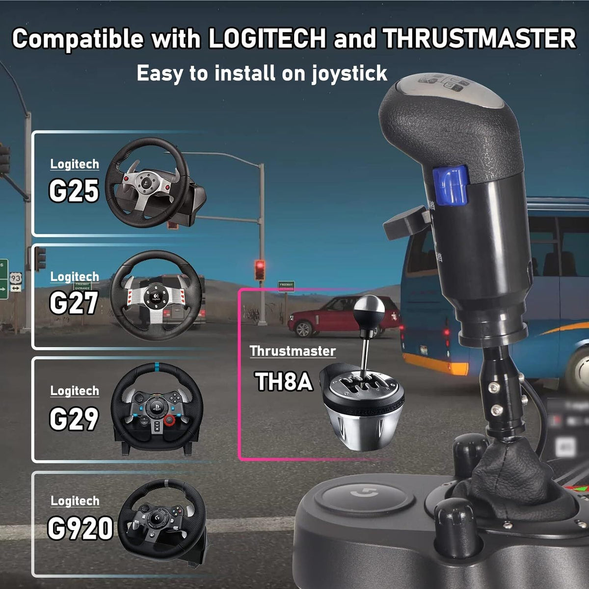 new XSLOER USB Truck Simulator Shifter - Gearshifter Knob for ATS ETS2 PC Racing... 07FC0E-D4 - KOEEK