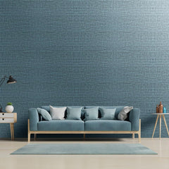 new Yancorp 10ft Textured Fabric Teal Blue Wallpaper Faux 15.7" x 120", YANCORP - KOEEK
