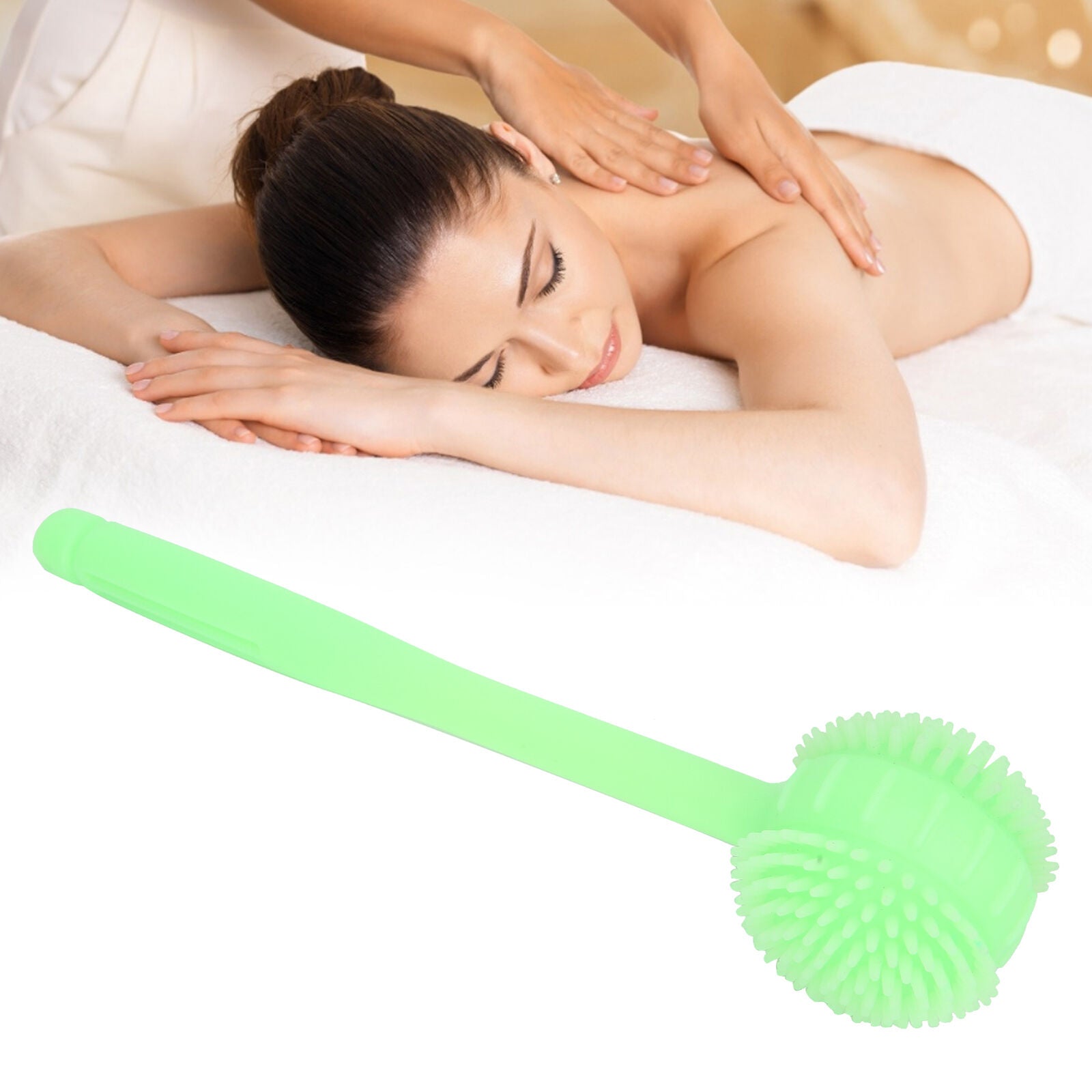 new Massage Hammer Long Hammer Back Massager For Back Relief(Green )(Green ) HGF koeek - KOEEK