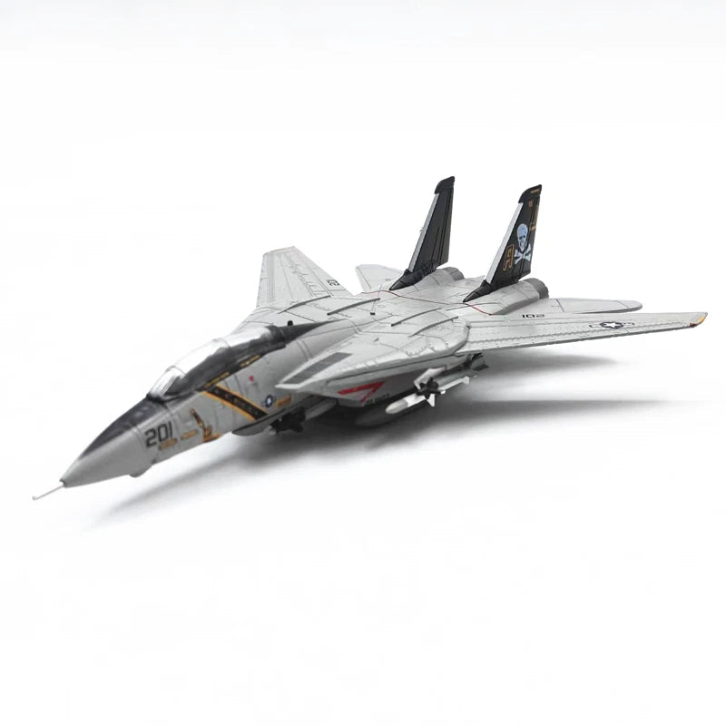 AF1 1/144 F-14A TOMCAT U.S.NAVY VF-84 JOLLY ROGERS AJ201 1978 Diecast 07FC0E-D4 - KOEEK