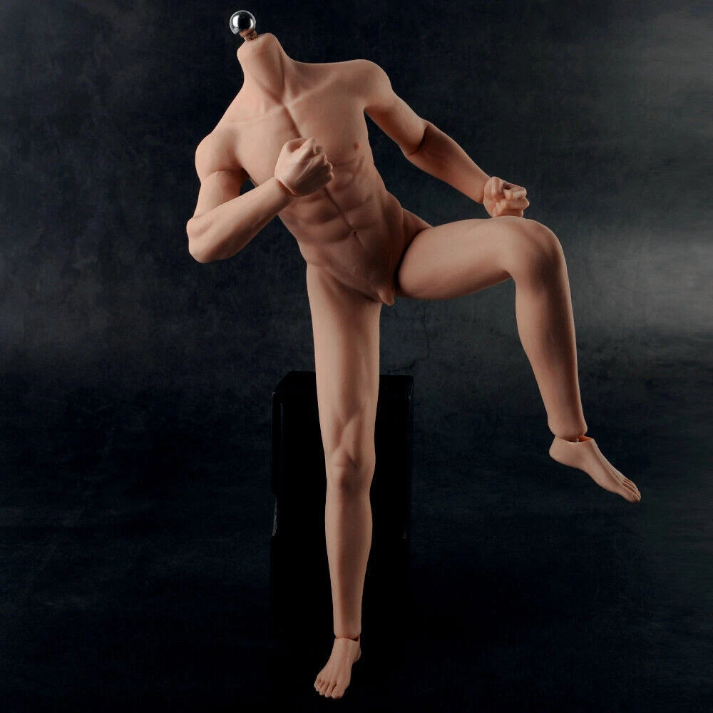 1:6 JIAOU DOLL Seamless Male Body Suntan Flexible Action Figure Changable Feet 07FC0E-D4 - KOEEK