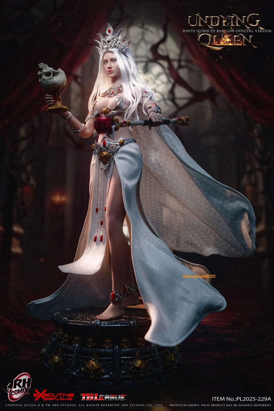 1/6 TBLeague PL2025-229a White Queen Of Babylon With Movable Eyes Figure Model TBLEAGUE - KOEEK