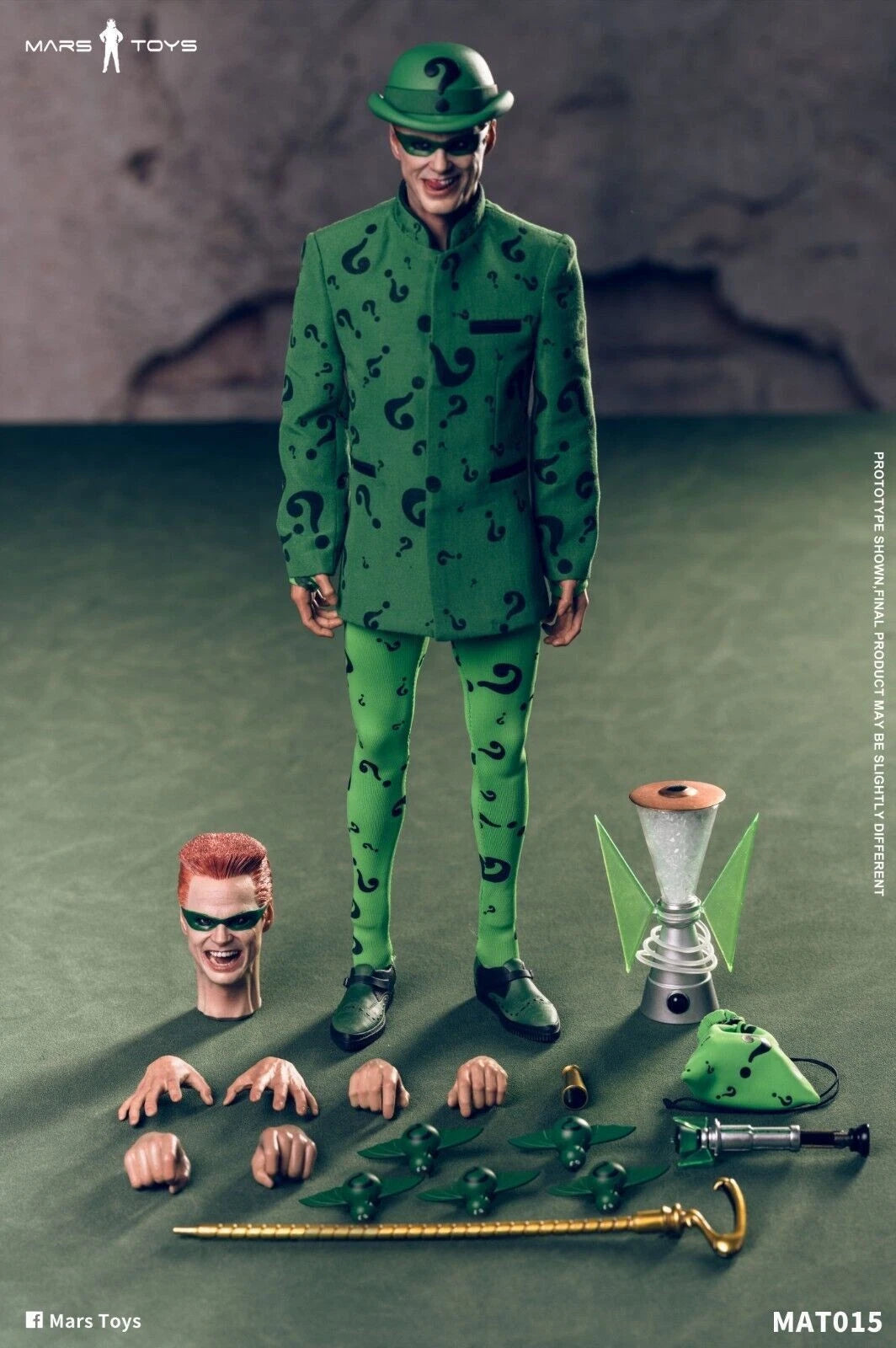 Mars MAT015 1/6 Forever Riddler Carrey 12" Male Action Figure Model Gift Toys 07FC0E-D4 - KOEEK