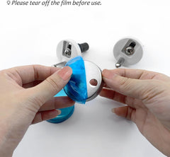 new Quacc 2 PCS Toilet Seat Hinge Fixings, Quick Release Top Silver QUACC - KOEEK