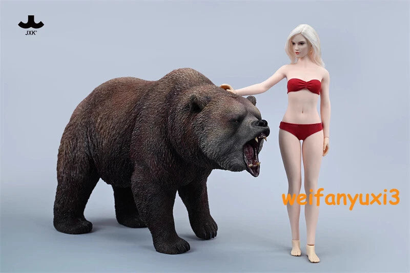 1/6 JXK Brown Bear Model Realistic Fierce Animal Soldier Scene GK Statue Toy 07FC0E-D4 - KOEEK