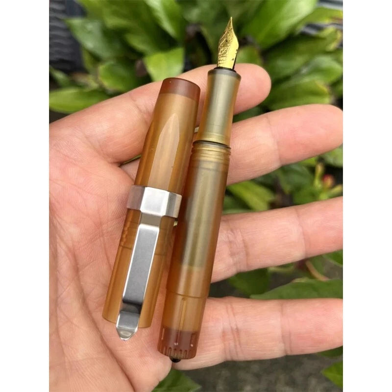 1 Piece ULTEM Made Fountain Pen for Office Signature Wring Gift Pen Short Versio 07FC0E-D4 - KOEEK