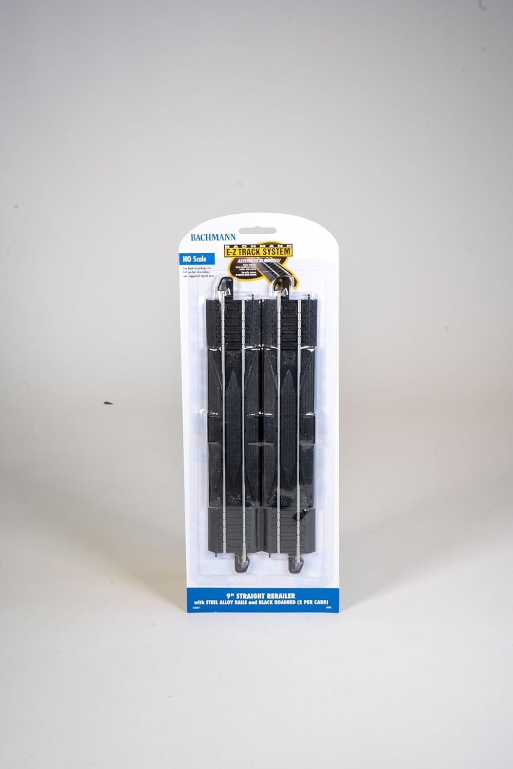 new Bachmann Trains - Snap-Fit E-Z TRACK 9” STRAIGHT RERAILER (2/card) - STEEL...