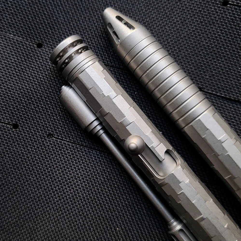 EDC Titanium Alloy Mini Pen With Collection Writing Portable Outdoor EDC Tools 07FC0E-D4 - KOEEK