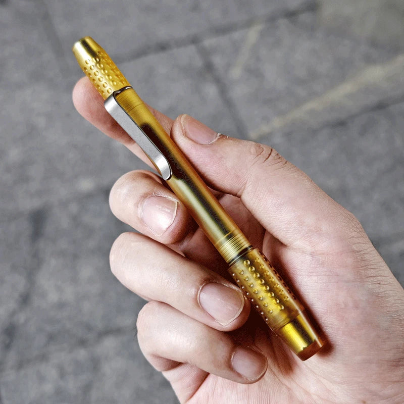 EDC Ultem PEI Pocket Pen Magnetic Suction Cap Signature Pen Portable Ball Pen 07FC0E-D4 - KOEEK