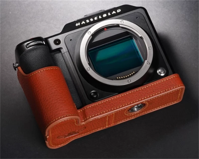 Retro  Leather Half Case Handmade Camera Cover for Hasselblad X2D 100C 07FC0E-D4 - KOEEK