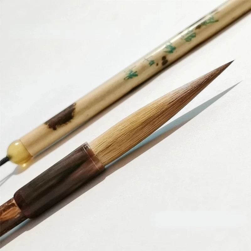 22cm Weasel Hair Handmade Professional Cursive Calligraphy Brush Drawing Pen 07FC0E-D4 - KOEEK