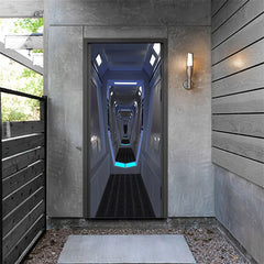 3D Art Wall Spaceship Space Station Decorative Wall Sticker Decal Wrap Murals 07FC0E-D4 - KOEEK
