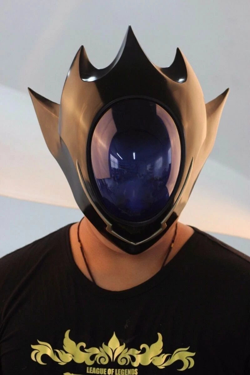 Code Geass Lelouch Zero Helmet Mask FRP Unisex Cosplay Props Halloween Masks 07FC0E-D4 - KOEEK