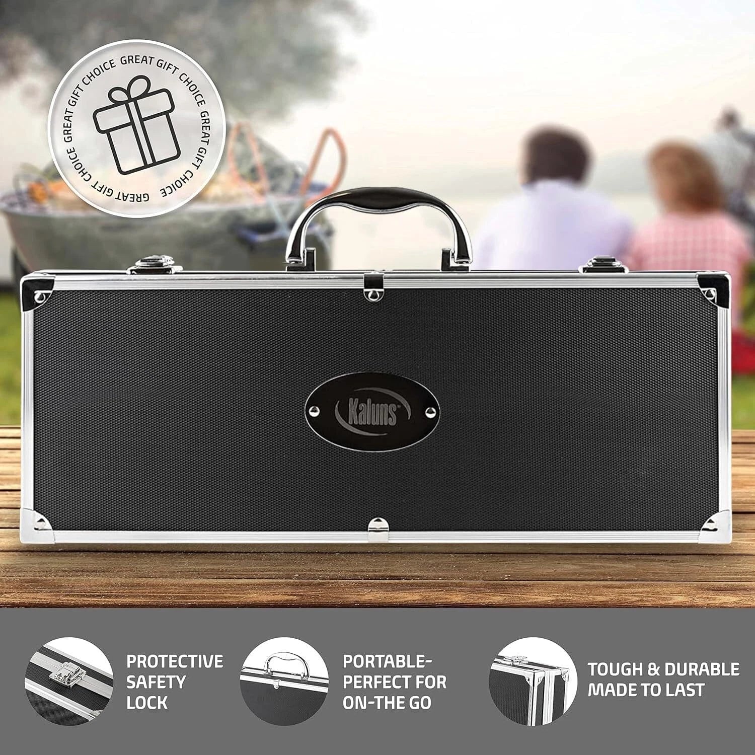 Grilling Accessories, Dad Gifts for Fathers Day Grilling Gifts, Heavy Stainless 07FC0E-D4 - KOEEK