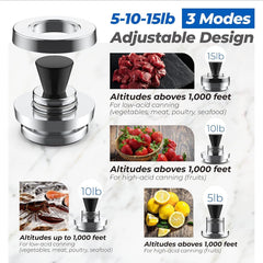 new 50332 3-Piece Pressure Regulator 5-10-15lb Canning Weight for Presto As shown 07FC0E-D4 - KOEEK
