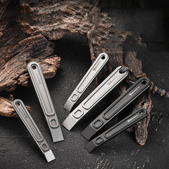 Hot Portable TC4 titanium alloy pry bar outdoor camping multifunctional EDC tool 07FC0E-D4 - KOEEK