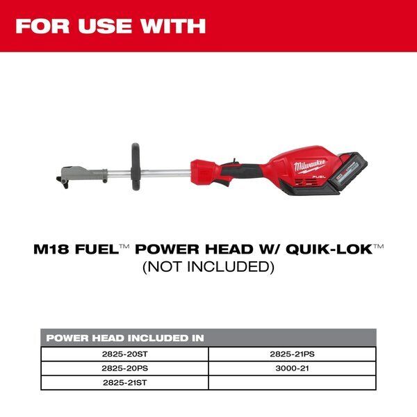 nyt Milwaukee Tool 49-16-2741 23 In. Børstetilbehør til M18 Fuel Quik-Lok