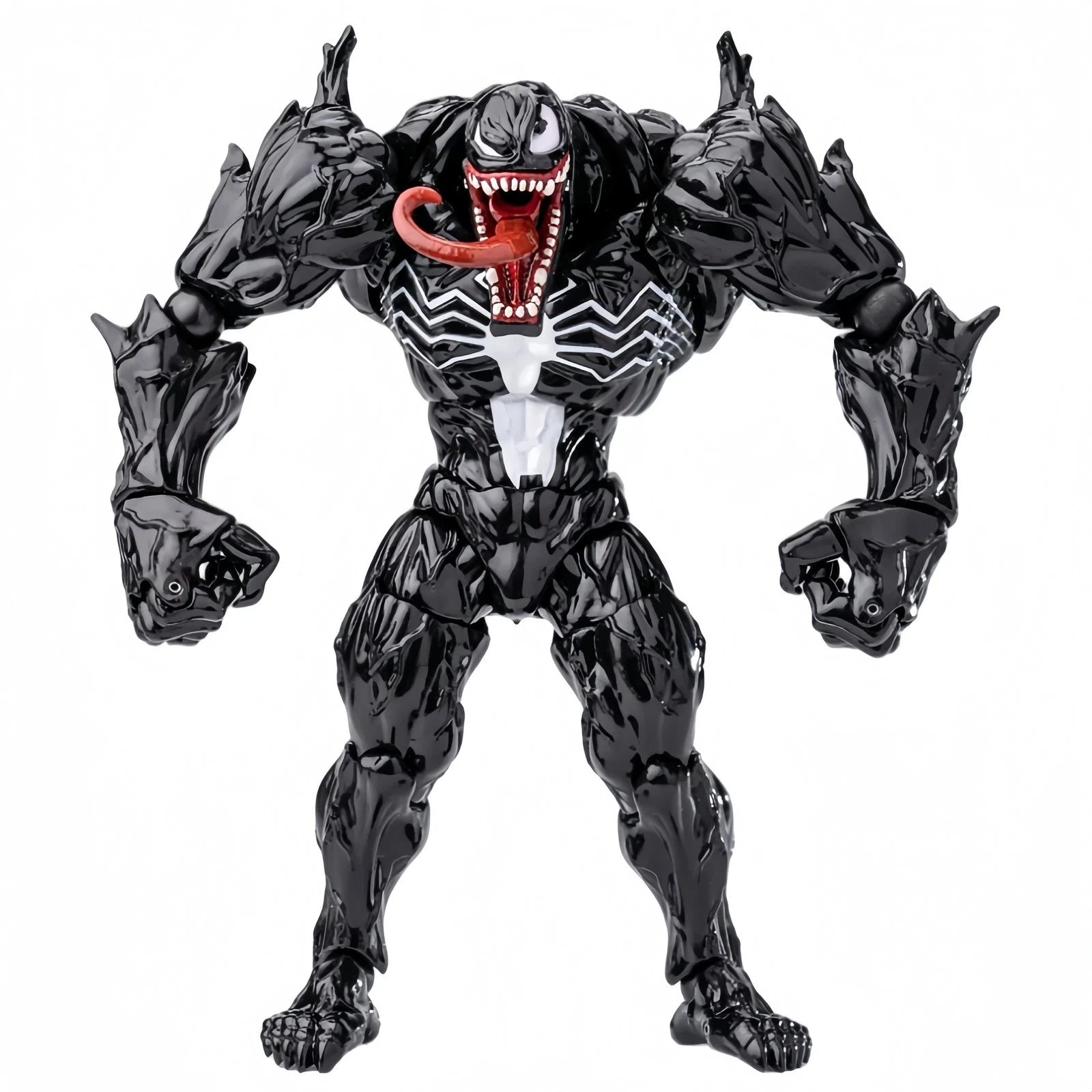 Hot- PC TOYS No.03 The Amazing Venom Symbiote Glossy Black 1/12 Action Figure PC_TOYS - KOEEK