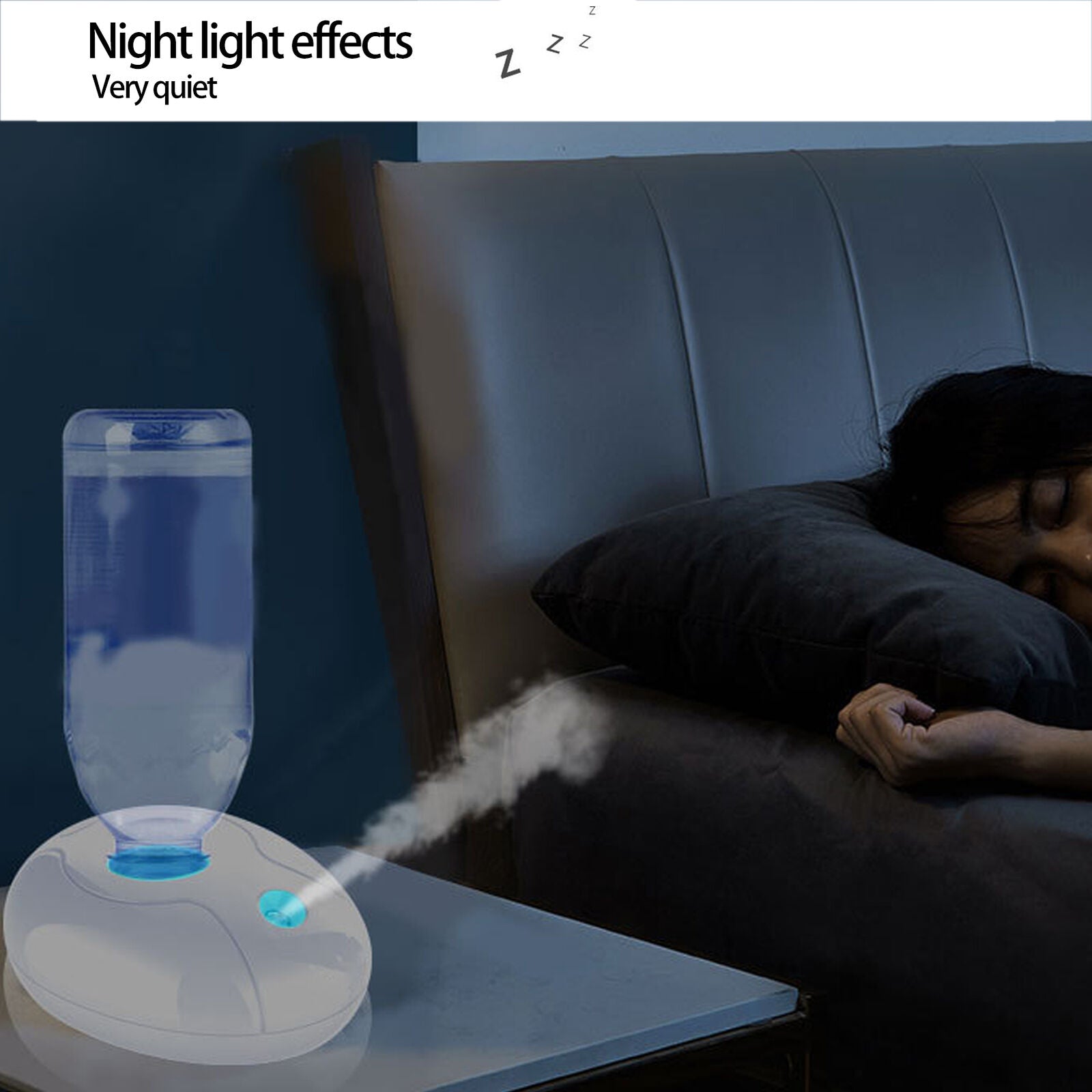 new Portable Humidifier USB Plug Noiseless Water Bottle Humidifier For Bedroom O ABE koeek - KOEEK