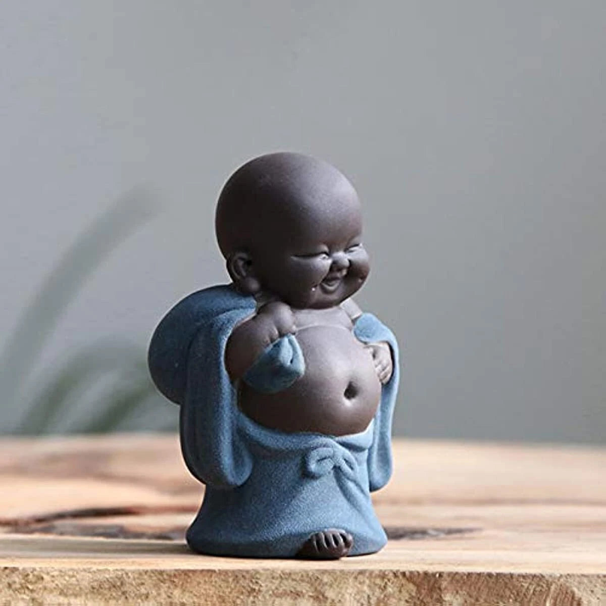 Ceramic Tiny Cute Buddha Statue Monk Figurine Creative Baby Crafts Doll 07FC0E-D4 - KOEEK