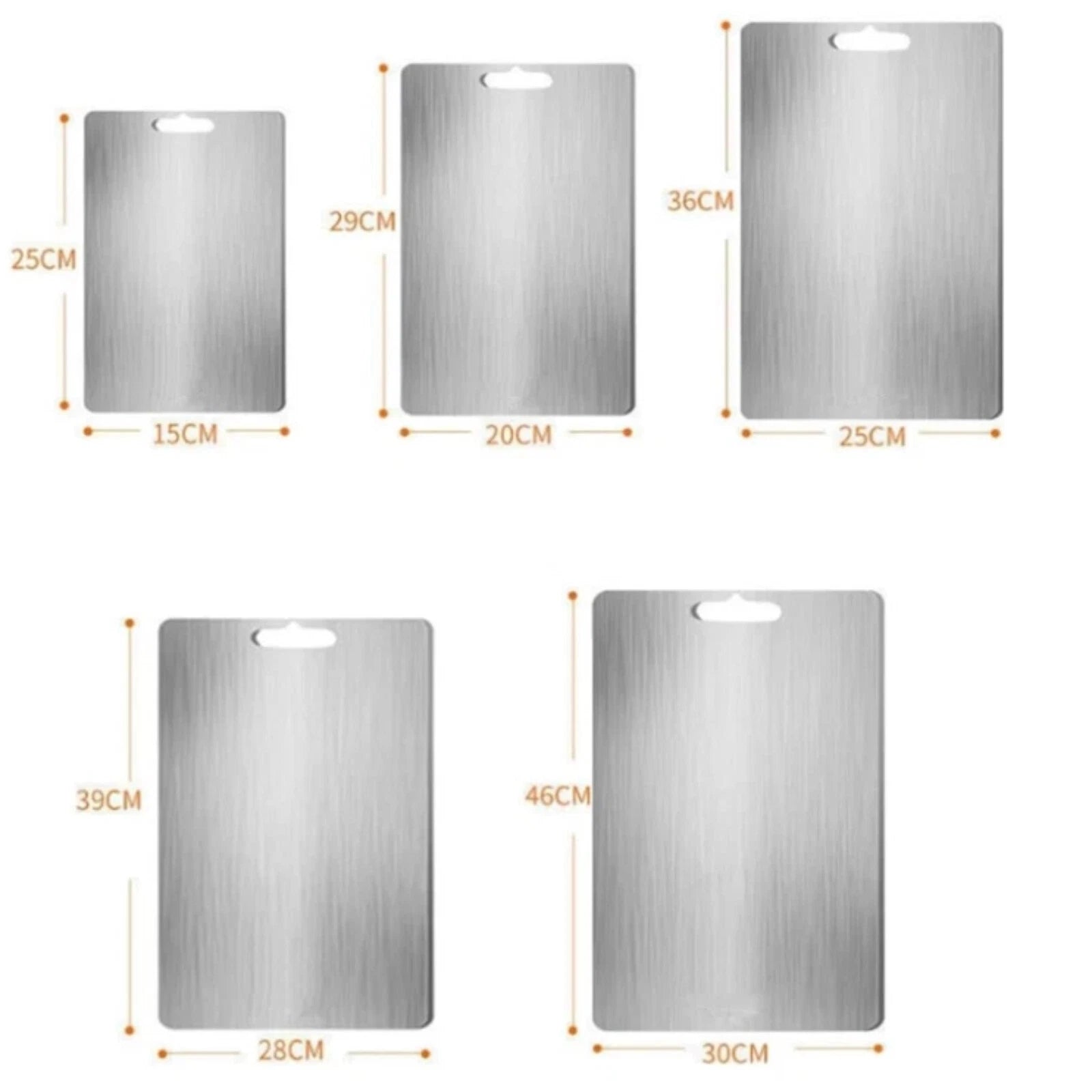 Titanium Double-Sided Cutting Boards Titanium Chopping Board For Kitchen Camping 07FC0E-D4 - KOEEK