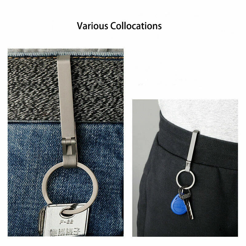 Titanium Alloy Key Buckle Belt Waist Hanging Keychain EDCTool with 25mm Key Ring EDC - KOEEK