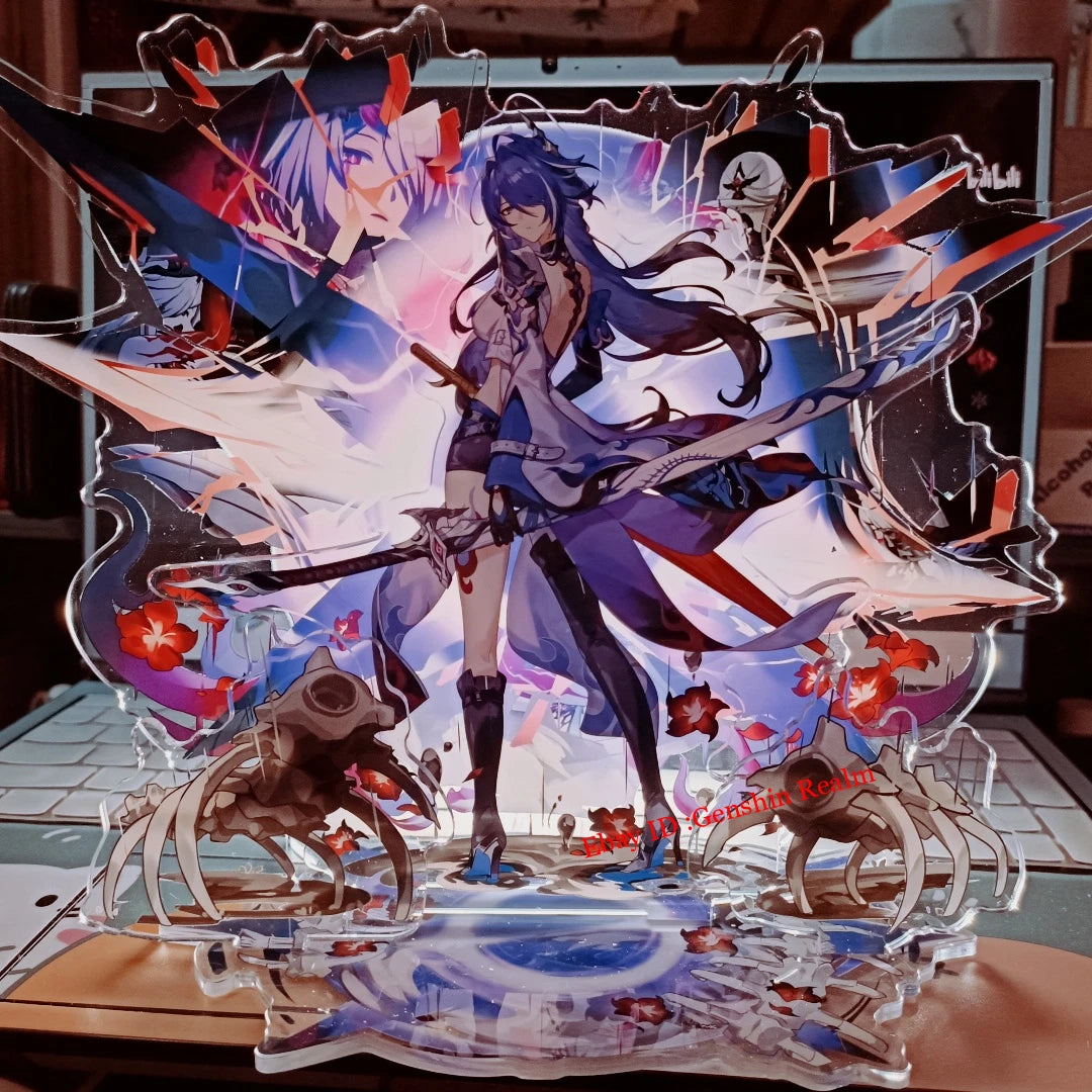 Anime Honkai: Star Rail Acheron Acrylic Desktop Stand Figure Collection Decor 07FC0E-D4 - KOEEK
