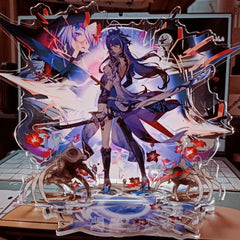 Anime Honkai: Star Rail Acheron Acrylic Desktop Stand Figure Collection Decor 07FC0E-D4 - KOEEK
