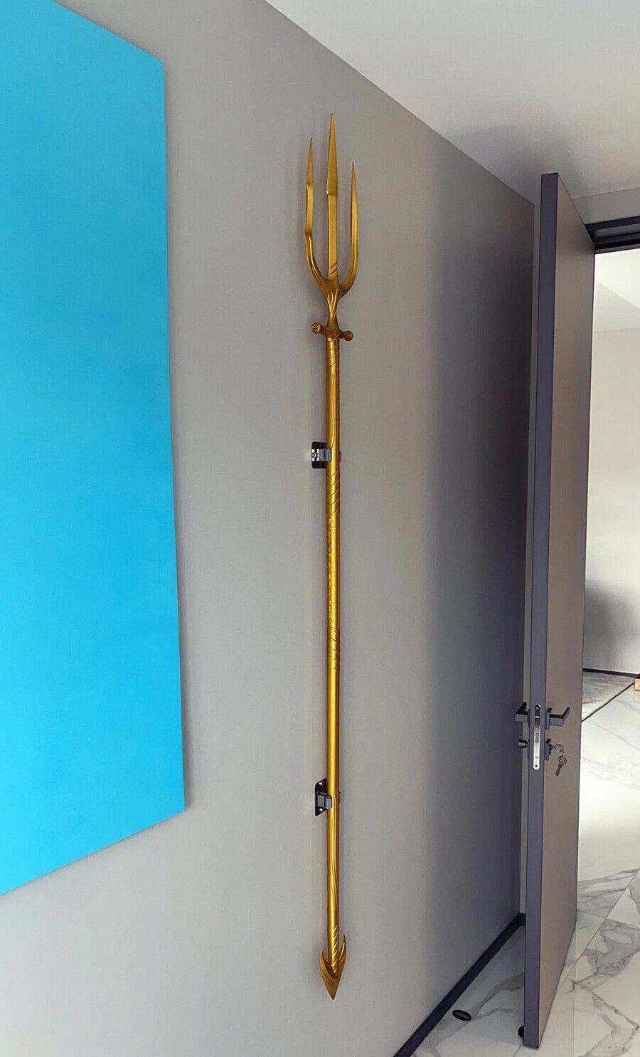 Aquaman Trident 1:1 Alloy Weapon Cosplay Prop Model Replica Collection Gift 83" 07FC0E-D4 - KOEEK