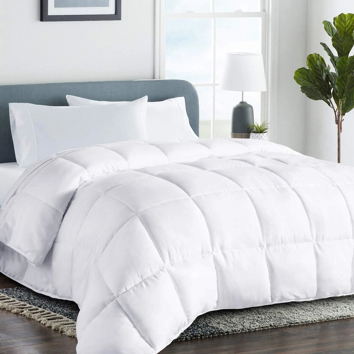 Extra Large All Season Cooler Comforter Winter Warmth Down Comforter Reversible 07FC0E-D4 - KOEEK