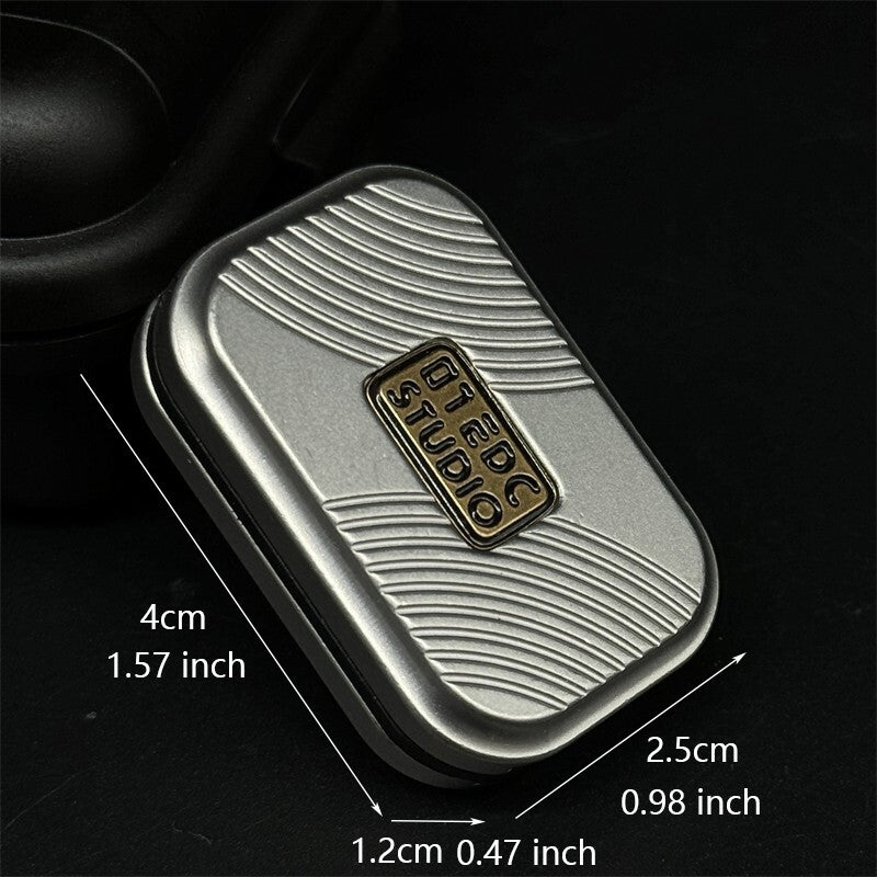Silver Simple Fidget Slider Stainless Steel EDC Three-layer Fidget Haptic Toys 07FC0E-D4 - KOEEK