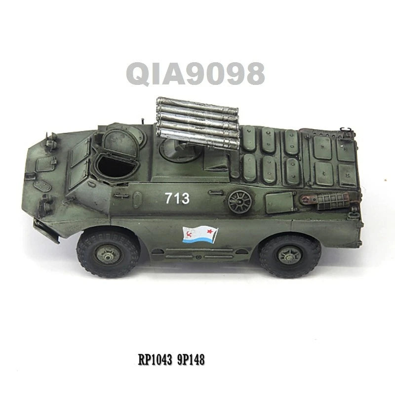 1:72 Scale Russian Marine Corps BRDM-2 9P148 Armored Vehicle Green Model 07FC0E-D4 - KOEEK