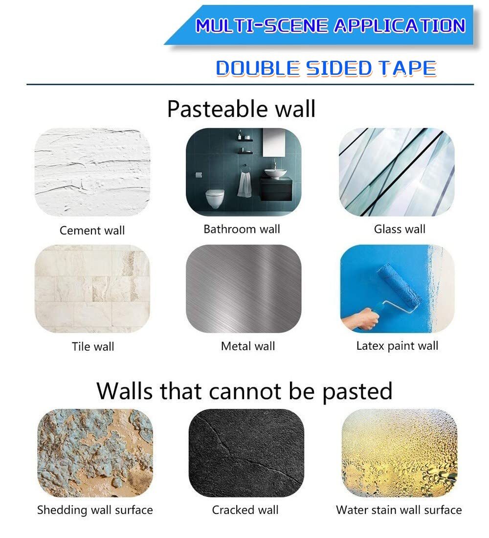 new 50Pcs Heavy Duty Double Sided Foam Tape Strong Pad Mounting Adhesive black 07FC0E-D4 - KOEEK