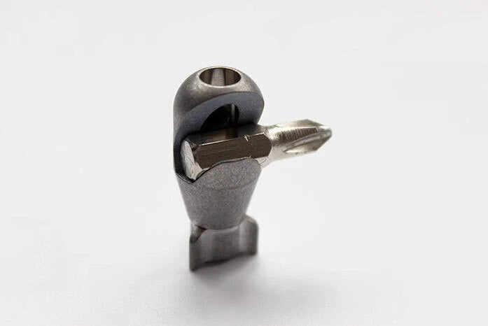 EDC Titanium Shark Knife Bead Bottle Opener Key chain Beadwork Pendant Bead DIY 07FC0E-D4 - KOEEK
