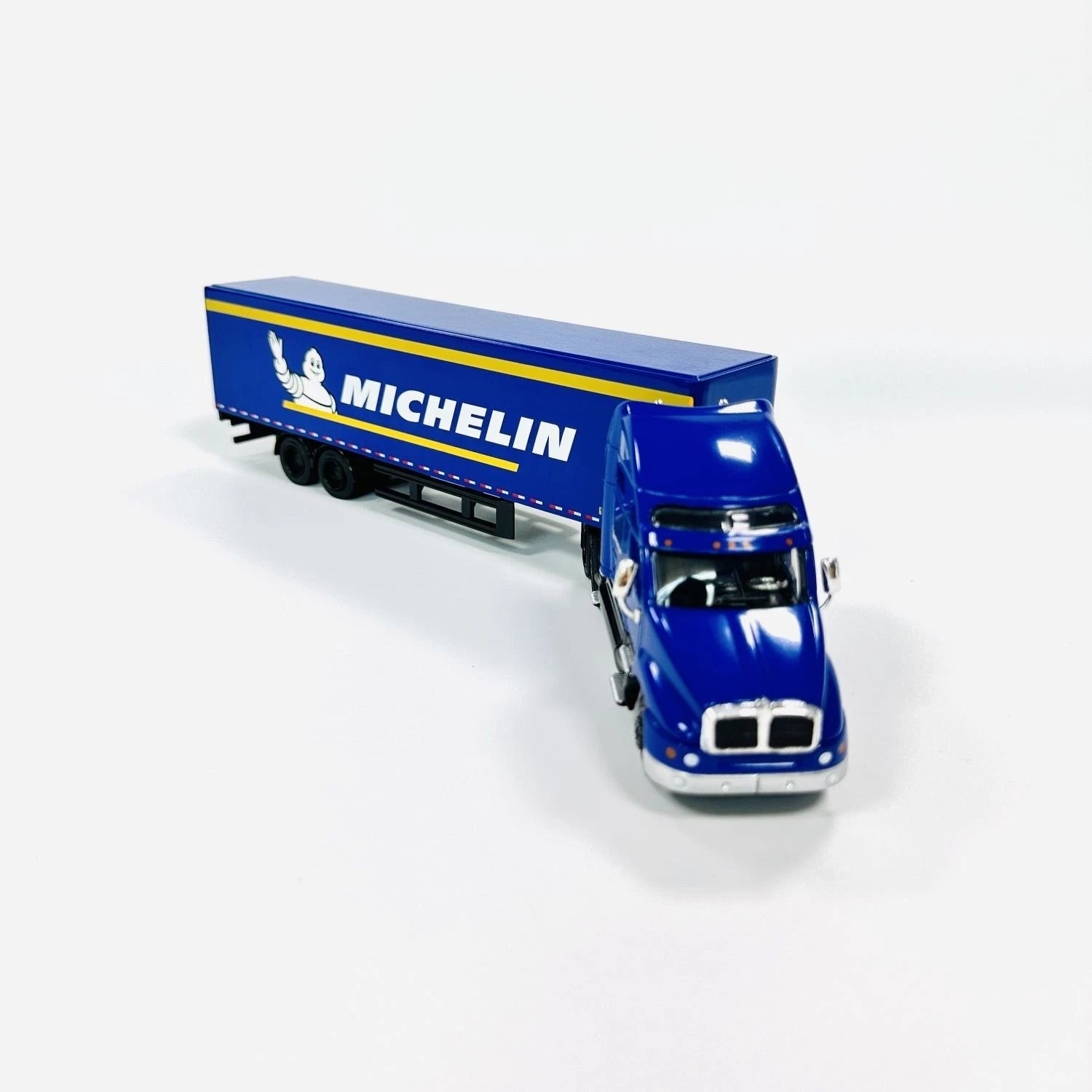 1:64 Scale Blue Michelin T2000 Alloy Truck & Trailer Model, 30cm Long toy boy 07FC0E-D4 - KOEEK