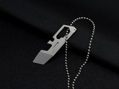 EDC Mini Titanium Alloy Keychain Pry Bar Crowbar Opener Ruler Wrench Multi Tools 07FC0E-D4 - KOEEK