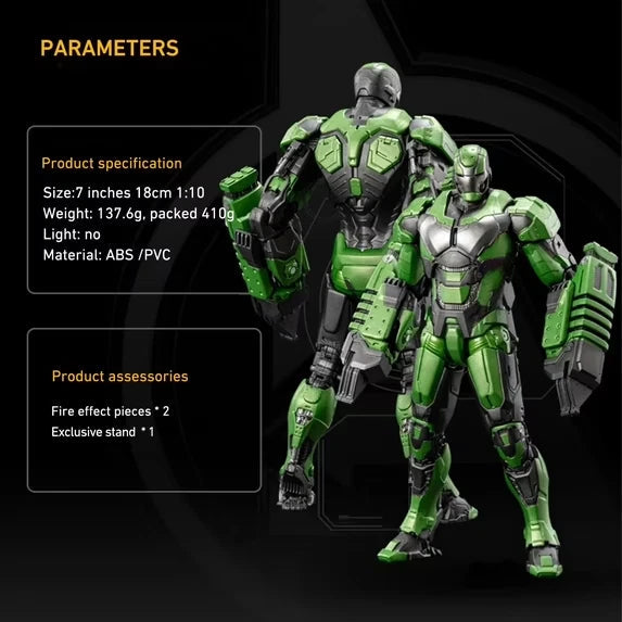 ZD Toys Marvel Iron Man Mark 26 MK26 1/10 Scale 7" Action Figure Model Collector MARVEL - KOEEK