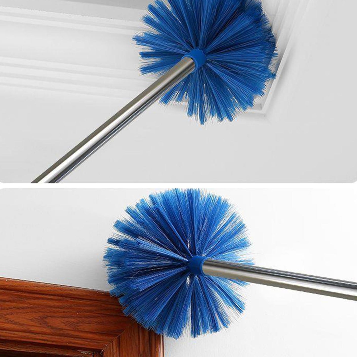 new Cobweb Duster with Extension Pole Extendable Cobweb Brush with Long Pole koeek - KOEEK