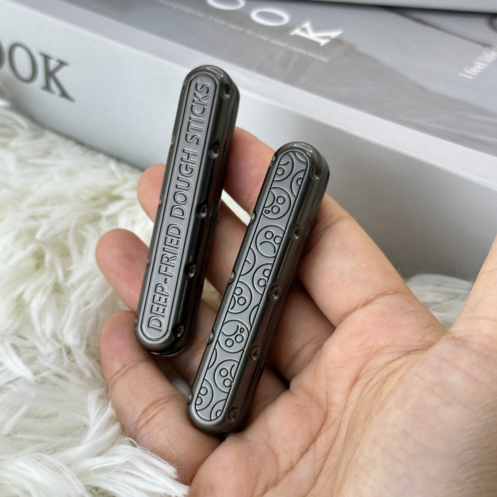 Fidget Slider Push Fried Stick PPB Desk Toy Adult Decompression Metal EDC Gifts 07FC0E-D4 - KOEEK