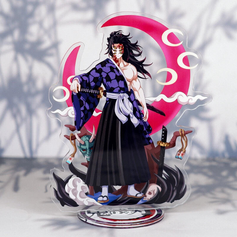 Anime Demon Slayer Kokushibo Stand Establish Plates Figure Acrylic Gift 07FC0E-D4 - KOEEK