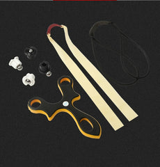 Traditional Slingshot Hunting Slingbow Archery Catapult Shooting Bow Rubber Band 07FC0E-D4 - KOEEK
