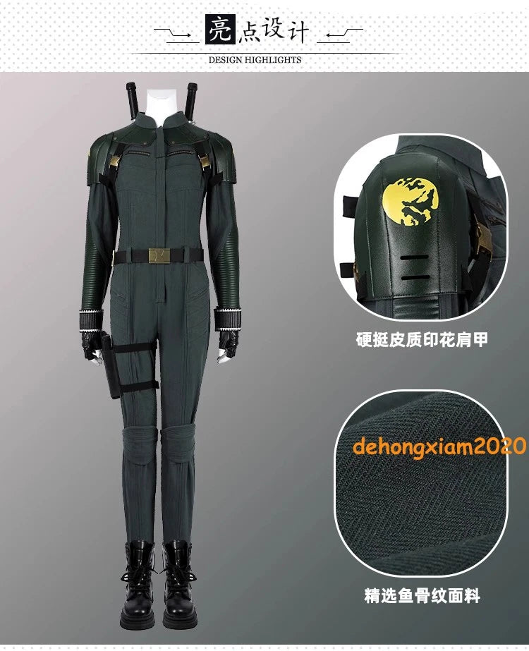 Thunderbolts Yelena Belova Black Widow Cosplay Costume Full Set Jumpsuit Outfit 07FC0E-D4 - KOEEK