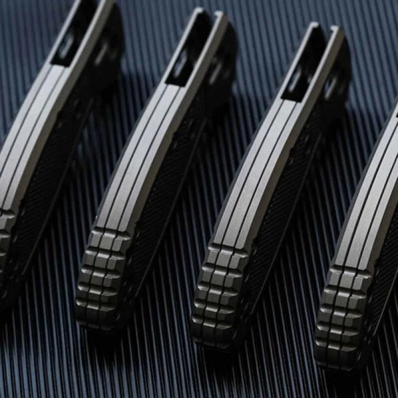 1 Pair Custom Made Titanium Alloy Handle Scales for Benchmade Griptilian 556 07FC0E-D4 - KOEEK