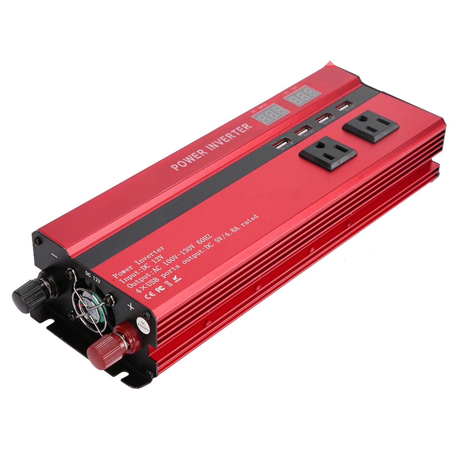 new (12V To 110V 5000W)24V To 110V Inverter Power Inverter AC Outlets And USB koeek - KOEEK