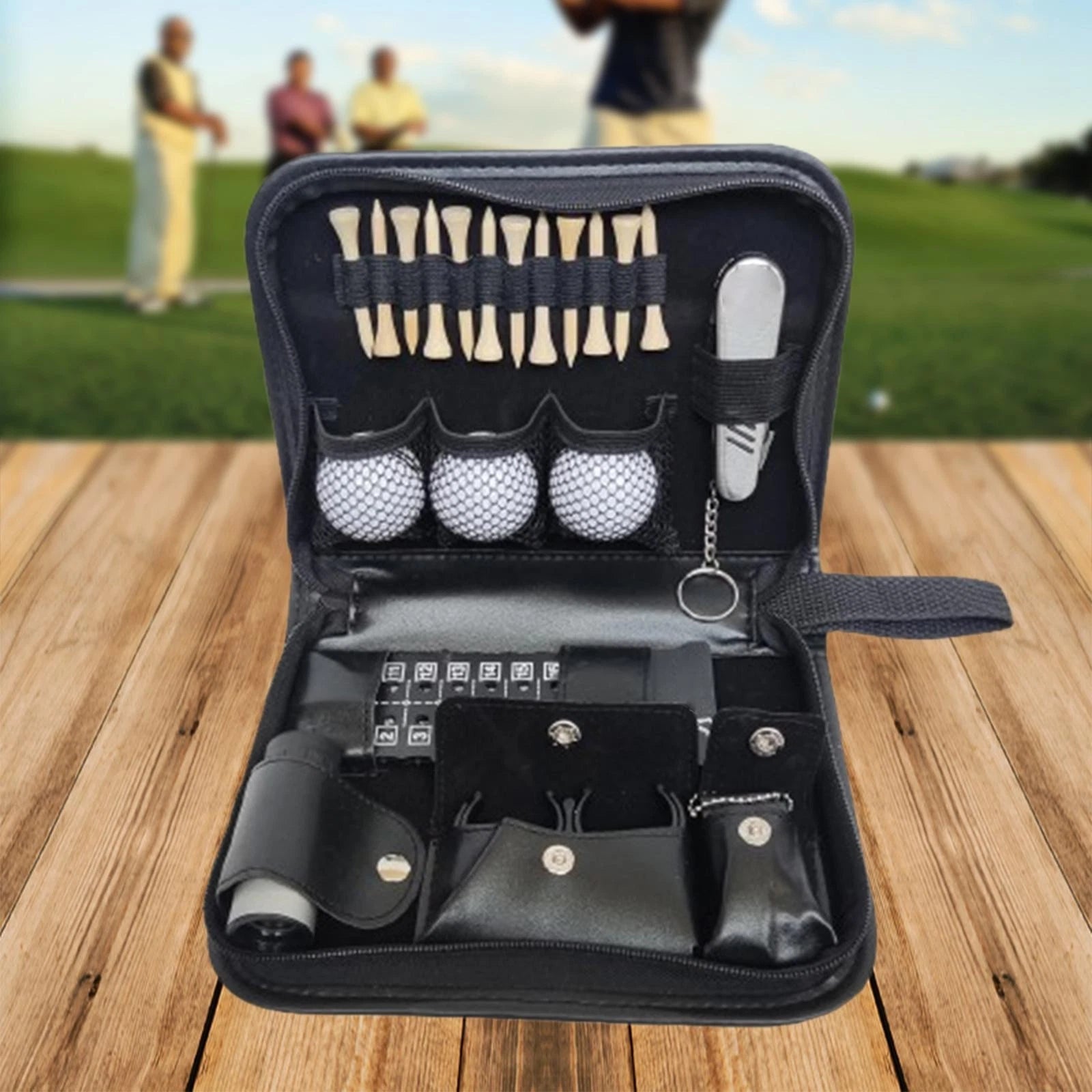 Compact Golf Ball Bag Pouch in Black for Rangefinder and Golfing Supplies 07FC0E-D4 - KOEEK
