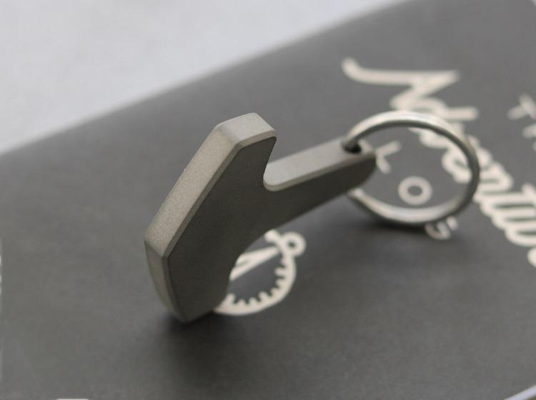 Titanium Keychain Necklace Pendant Knife Lanyard Bead EDC Charm Zipper Pull 07FC0E-D4 - KOEEK